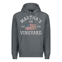 Rock martha's vineyard massachusetts american flag usa vintage pullover hoo Premium Hoodie - linhVisuals