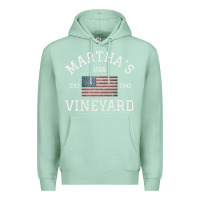 Seafoam martha's vineyard massachusetts american flag usa vintage pullover hoo Premium Hoodie - linhVisuals