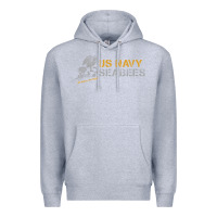 Heather Grey us navy seabees we build, we fight us navy sweatshirt Premium Hoodie - linhVisuals
