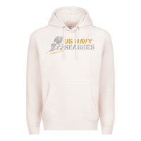 Pale Pink us navy seabees we build, we fight us navy sweatshirt Premium Hoodie - linhVisuals