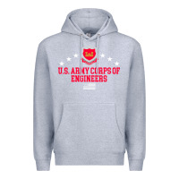 Heather Grey us army corps of engineers (usace) pullover hoodie Premium Hoodie - linhVisuals