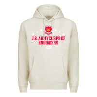 Oatmeal Heather us army corps of engineers (usace) pullover hoodie Premium Hoodie - linhVisuals