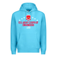 Ocean Blue us army corps of engineers (usace) pullover hoodie Premium Hoodie - linhVisuals