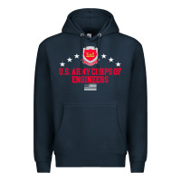 Navy us army corps of engineers (usace) pullover hoodie Premium Hoodie - linhVisuals