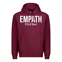 Burgundy empath i feel you gift for empathetic person empathy pullover hoodie Premium Hoodie - linhVisuals