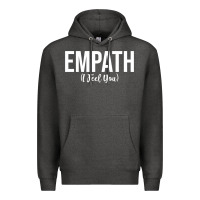 Charcoal Heather empath i feel you gift for empathetic person empathy pullover hoodie Premium Hoodie - linhVisuals