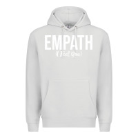 Dove Grey empath i feel you gift for empathetic person empathy pullover hoodie Premium Hoodie - linhVisuals