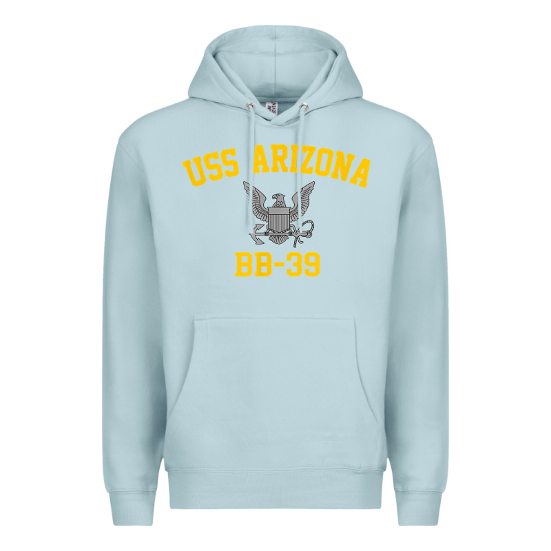 Uss Arizona Bb 39 Battleship T Shirt Premium Hoodie by linhVisuals | Teevron