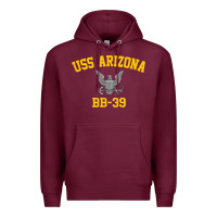 Burgundy uss arizona bb 39 battleship t shirt Premium Hoodie - linhVisuals
