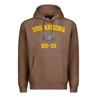 Chestnut uss arizona bb 39 battleship t shirt Premium Hoodie - linhVisuals