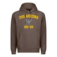 Coffee uss arizona bb 39 battleship t shirt Premium Hoodie - linhVisuals