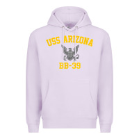 Lilac uss arizona bb 39 battleship t shirt Premium Hoodie - linhVisuals