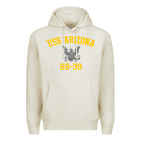 Oatmeal Heather uss arizona bb 39 battleship t shirt Premium Hoodie - linhVisuals