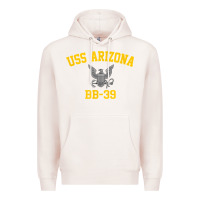 Pale Pink uss arizona bb 39 battleship t shirt Premium Hoodie - linhVisuals