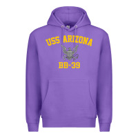 Purple uss arizona bb 39 battleship t shirt Premium Hoodie - linhVisuals