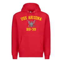 Red uss arizona bb 39 battleship t shirt Premium Hoodie - linhVisuals