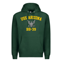 Sports Green uss arizona bb 39 battleship t shirt Premium Hoodie - linhVisuals