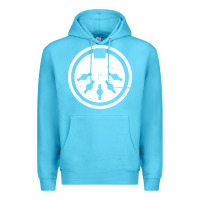 Ocean Blue distressed midi plug synthesizer Premium Hoodie - linhVisuals