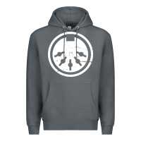 Rock distressed midi plug synthesizer Premium Hoodie - linhVisuals