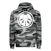 Slate Camo distressed midi plug synthesizer Premium Hoodie - linhVisuals
