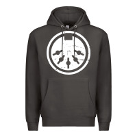Smoke distressed midi plug synthesizer Premium Hoodie - linhVisuals
