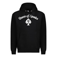 Black queen of spades clothes for women   qos tee t shirt Premium Hoodie - linhVisuals