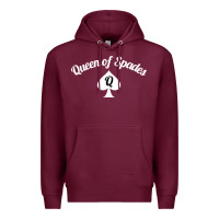 Burgundy queen of spades clothes for women   qos tee t shirt Premium Hoodie - linhVisuals