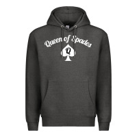 Charcoal Heather queen of spades clothes for women   qos tee t shirt Premium Hoodie - linhVisuals