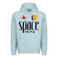 Blue Mist Space Ibiza Premium Hoodie - linhVisuals