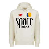 Oatmeal Heather Space Ibiza Premium Hoodie - linhVisuals