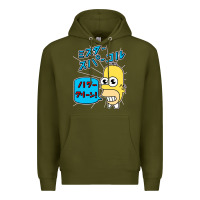 Army Green Sparkle simpsons Premium Hoodie - linhVisuals
