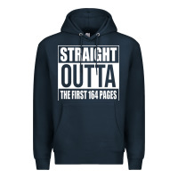 Navy Straight Outta The First 164 Pages Premium Hoodie - linhVisuals