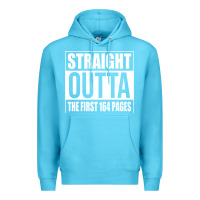 Ocean Blue Straight Outta The First 164 Pages Premium Hoodie - linhVisuals