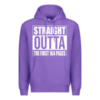 Purple Straight Outta The First 164 Pages Premium Hoodie - linhVisuals