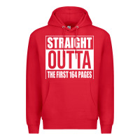 Red Straight Outta The First 164 Pages Premium Hoodie - linhVisuals