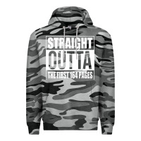 Slate Camo Straight Outta The First 164 Pages Premium Hoodie - linhVisuals