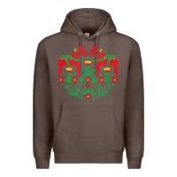 Coffee swedish dala horse folk art t shirt Premium Hoodie - linhVisuals