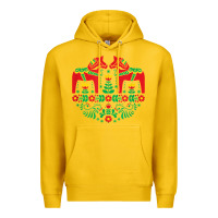 Lemon swedish dala horse folk art t shirt Premium Hoodie - linhVisuals