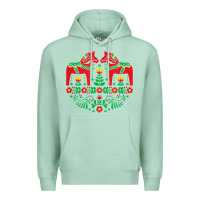 Seafoam swedish dala horse folk art t shirt Premium Hoodie - linhVisuals