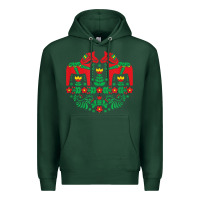 Sports Green swedish dala horse folk art t shirt Premium Hoodie - linhVisuals