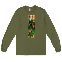 Army Green dinosaur parasaurolophus pen wrap Long Sleeve Tee - Artiststas