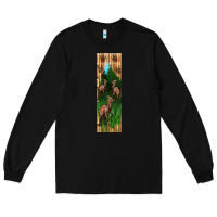 Black dinosaur parasaurolophus pen wrap Long Sleeve Tee - Artiststas