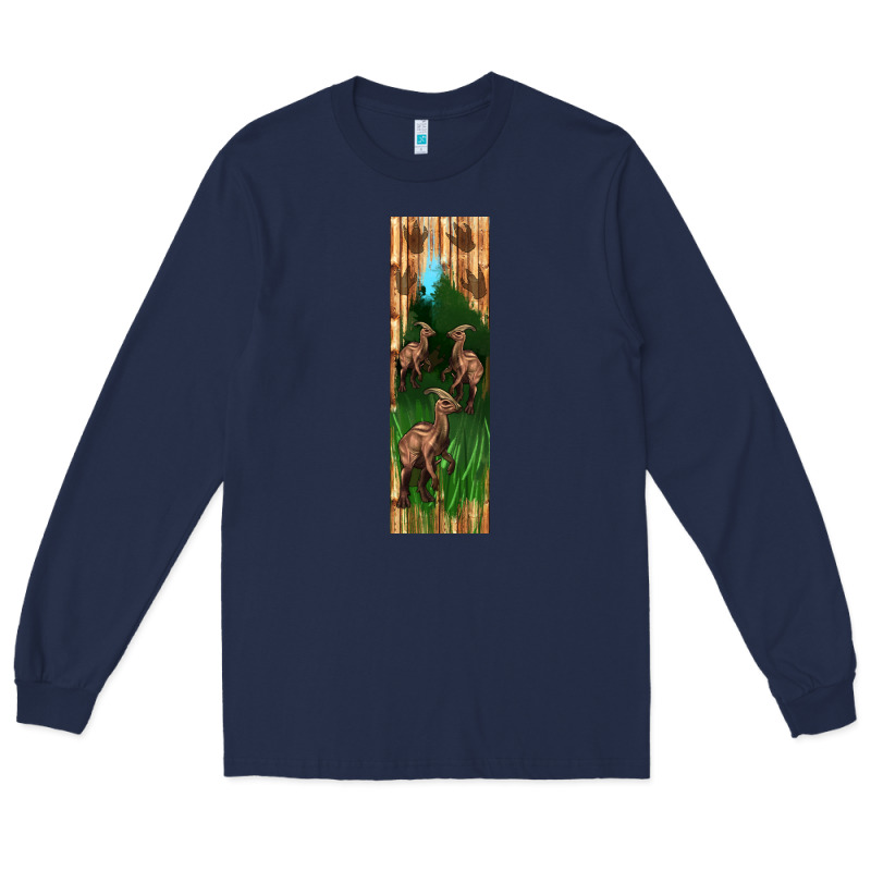 Dinosaur Parasaurolophus Pen Wrap Long Sleeve Tee by Artiststas | Teevron