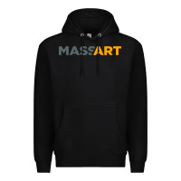 Black Massachusetts College of Art and Design Premium Hoodie - linhVisuals