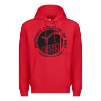 Red Memphis College of Art Premium Hoodie - linhVisuals