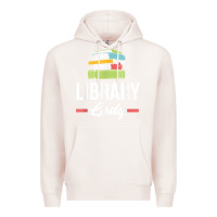 Pale Pink womens funny library lady librarian library assistant t shirt Premium Hoodie - linhVisuals