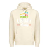 Sandshell womens funny library lady librarian library assistant t shirt Premium Hoodie - linhVisuals