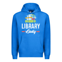True Royal womens funny library lady librarian library assistant t shirt Premium Hoodie - linhVisuals