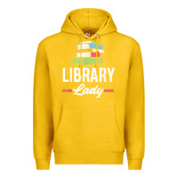 Lemon womens funny library lady librarian library assistant t shirt Premium Hoodie - linhVisuals