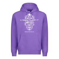 Purple national park service, skull animals hiking camping eliments t shirt Premium Hoodie - linhVisuals